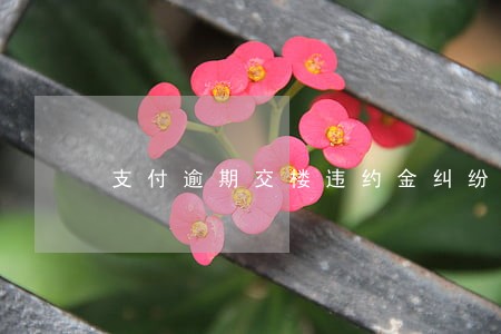 支付逾期交楼违约金纠纷