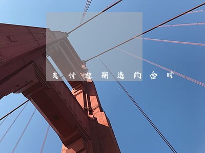 支付逾期违约金时 支付逾期违约金时