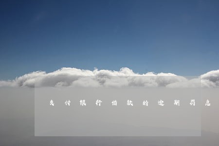 支付银行借款的逾期罚息扣除 支付银行借款的逾期罚息扣除