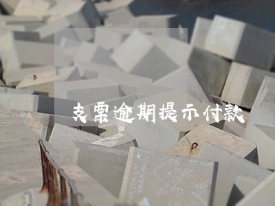 支票逾期提示付款 支票逾期提示付款