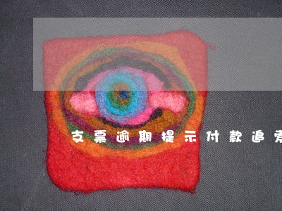 支票逾期提示付款追索权 支票逾期提示付款追索权