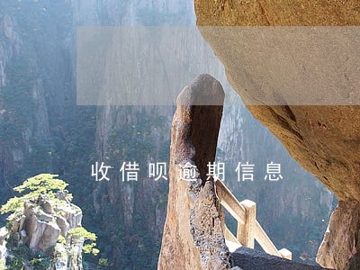 收借呗逾期信息 收借呗逾期信息