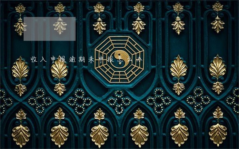 收入申报逾期未申报怎么办 收入申报逾期未申报怎么办