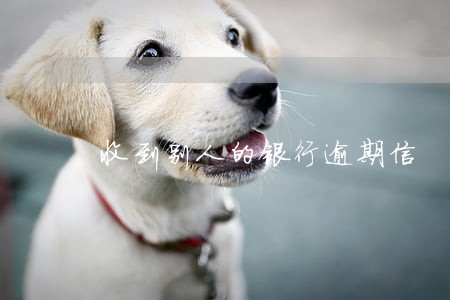 收到别人的银行逾期信 收到别人的银行逾期信