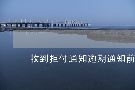 收到拒付通知逾期通知前手