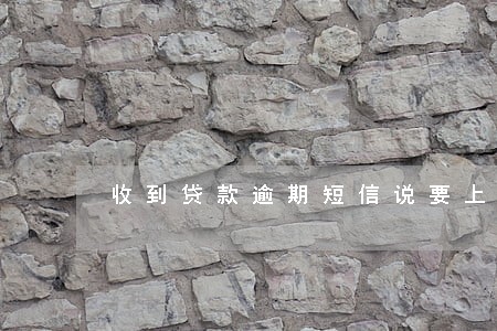 收到贷款逾期短信说要上报总行 收到贷款逾期短信说要上报总行