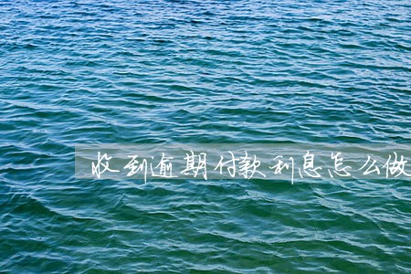 收到逾期付款利息怎么做账 收到逾期付款利息怎么做账