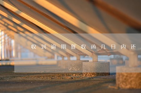 收到逾期催收函几日内还款 收到逾期催收函几日内还款