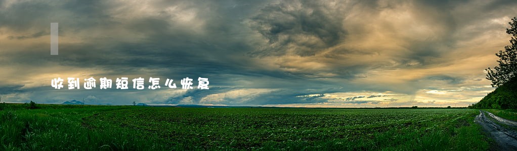 收到逾期短信怎么恢复 收到逾期短信怎么恢复
