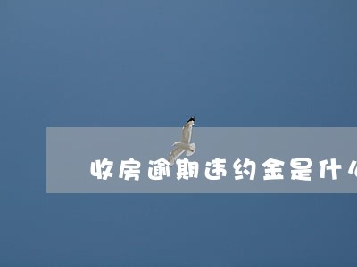 收房逾期违约金是什么 收房逾期违约金是什么