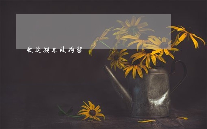 收逾期车被拘留 收逾期车被拘留