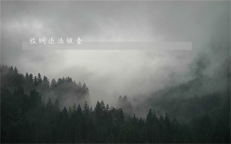 收铜违法被查 收铜违法被查