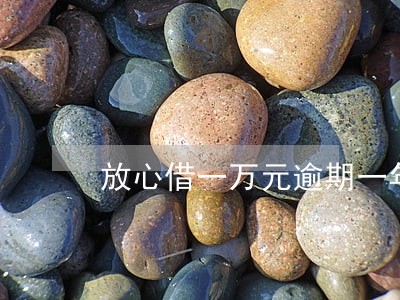 放心借一万元逾期一年了