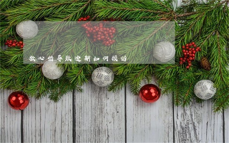 放心借导致逾期如何投诉 放心借导致逾期如何投诉