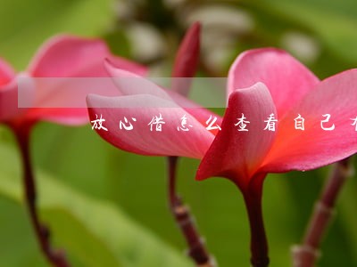 放心借怎么查看自己有没有逾期 放心借怎么查看自己有没有逾期