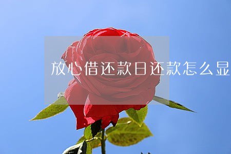 放心借还款日还款怎么显示逾期 放心借还款日还款怎么显示逾期