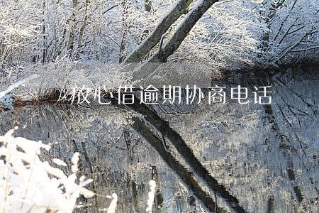 放心借逾期协商电话