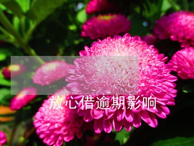 放心借逾期影响 放心借逾期影响