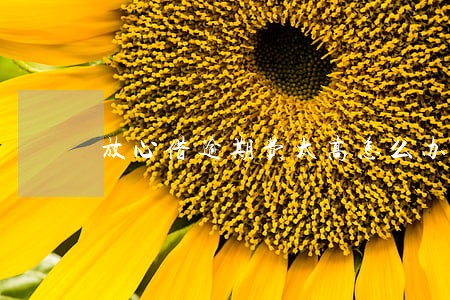 放心借逾期费太高怎么办 放心借逾期费太高怎么办