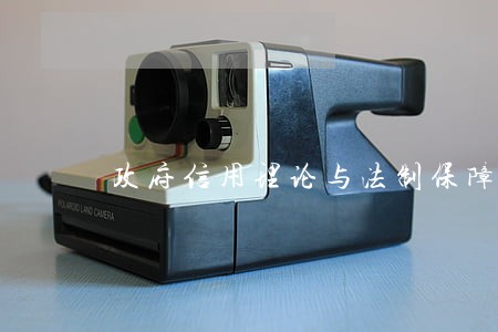 政府信用理论与法制保障要论 政府信用理论与法制保障要论