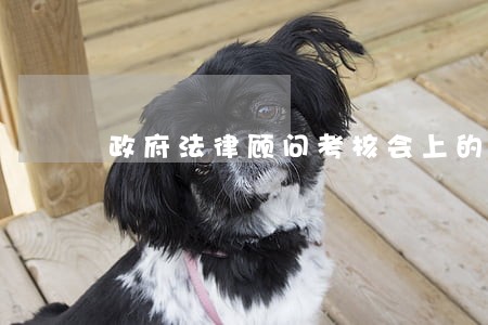 政府法律顾问考核会上的讲话 政府法律顾问考核会上的讲话