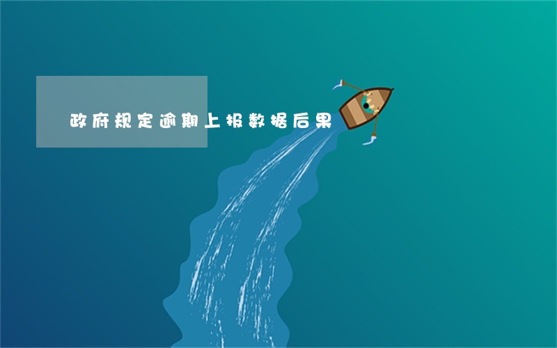 政府规定逾期上报数据后果