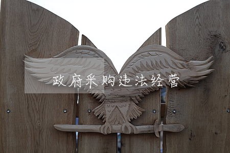政府采购违法经营 政府采购违法经营