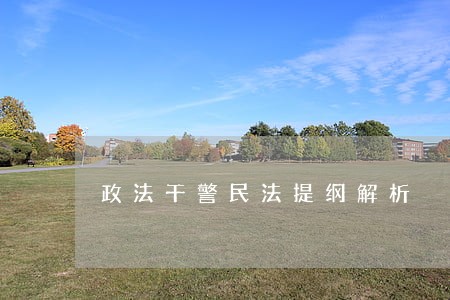 政法干警民法提纲解析 政法干警民法提纲解析