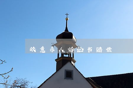 故意杀人诉讼书赔偿 故意杀人诉讼书赔偿