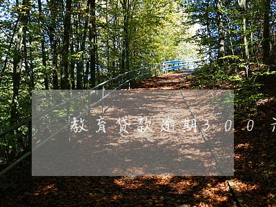 教育贷款逾期300元 教育贷款逾期300元