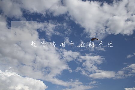 整治信用卡逾期不还 整治信用卡逾期不还