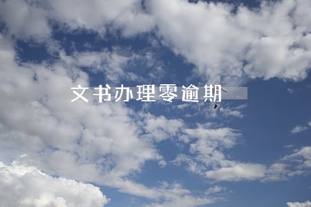 文书办理零逾期 文书办理零逾期