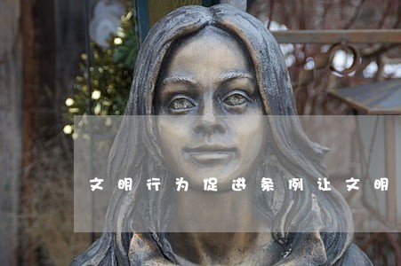 文明行为促进条例让文明深入人心 文明行为促进条例让文明深入人心