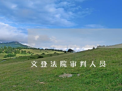 文登法院审判人员 文登法院审判人员