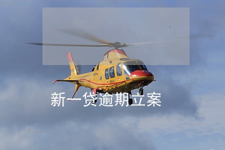 新一贷逾期立案 新一贷逾期立案