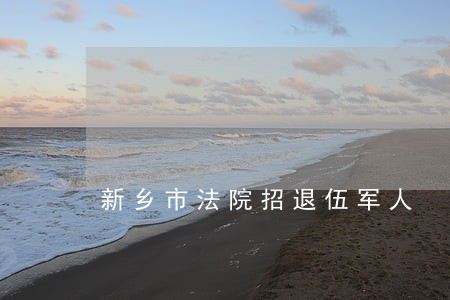新乡市法院招退伍军人 新乡市法院招退伍军人