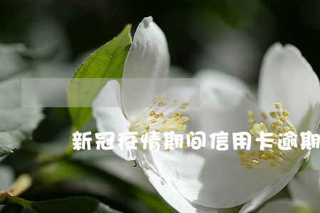 新冠疫情期间信用卡逾期怎么处理 新冠疫情期间信用卡逾期怎么处理
