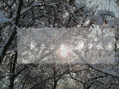 新办企业个税申报逾期怎么处理 新办企业个税申报逾期怎么处理