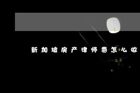 新加坡房产律师费怎么收 新加坡房产律师费怎么收