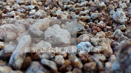 新劳动合同法解读讲座 新劳动合同法解读讲座