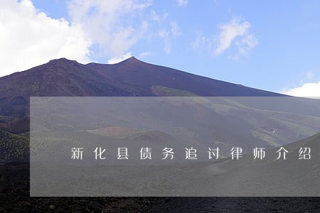 新化县债务追讨律师介绍 新化县债务追讨律师介绍