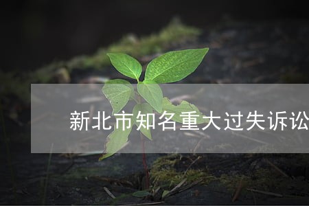 新北市知名重大过失诉讼律师 新北市知名重大过失诉讼律师