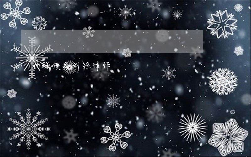 新城债务纠纷律师 新城债务纠纷律师