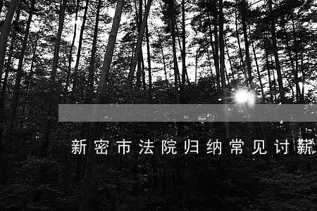 新密市法院归纳常见讨薪难题 新密市法院归纳常见讨薪难题