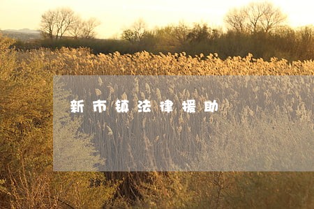 新市镇法律援助 新市镇法律援助