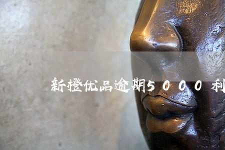 新橙优品逾期5000利息 新橙优品逾期5000利息