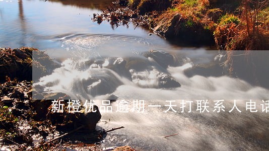新橙优品逾期一天打联系人电话吗 新橙优品逾期一天打联系人电话吗