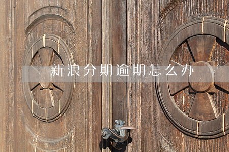 新浪分期逾期怎么办 新浪分期逾期怎么办