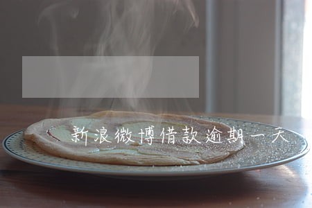 新浪微博借款逾期一天 新浪微博借款逾期一天