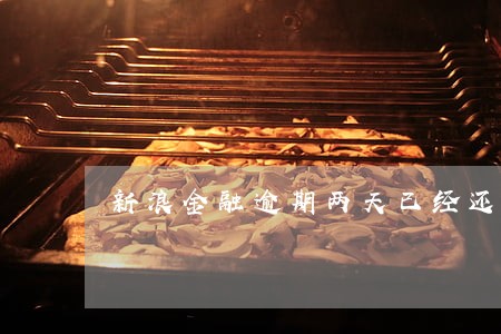 新浪金融逾期两天已经还了 新浪金融逾期两天已经还了